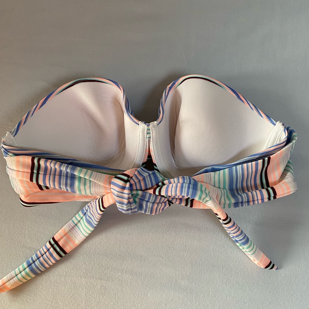 Victoria’s Secret Convertible Striped Bikini Top - Size 34D - Picture 4 of 5